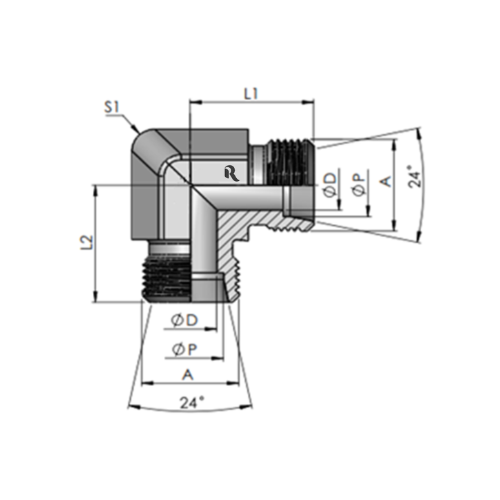 W-S Equal Elbow Union
