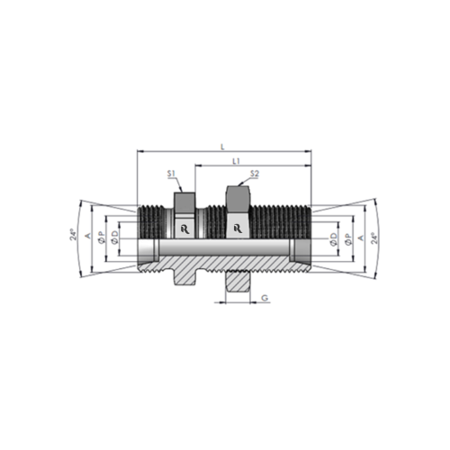 SV-S Bulkhead Straight
