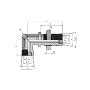 WSV-L Bulkhead Union Elbow