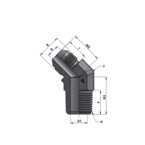 RJ2503-00-00 Series MJ-MP 45°