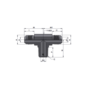 RJ2601-00-00-00 Series MJ-MJ-MP TEE