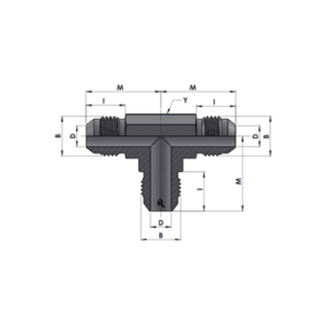 RJ2603-00-00-00 Series MJ-MJ-MJ TEE