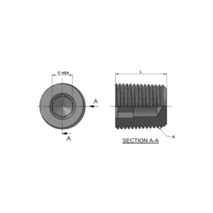 RJ5406-HP-00 Series HOLLOW HEX PIPE PLUG