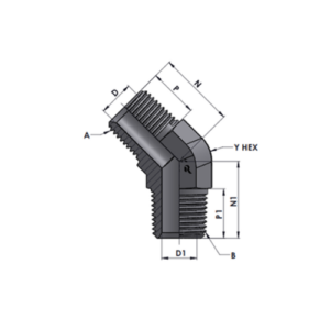 RJ5501-00-00 Series MP-MP 45°