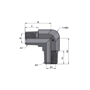 RJ5500-00-00 Series MP-MP 90°