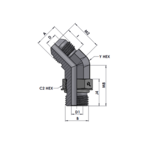 RJ6802-00-00 Series MJ-MAORB 45°