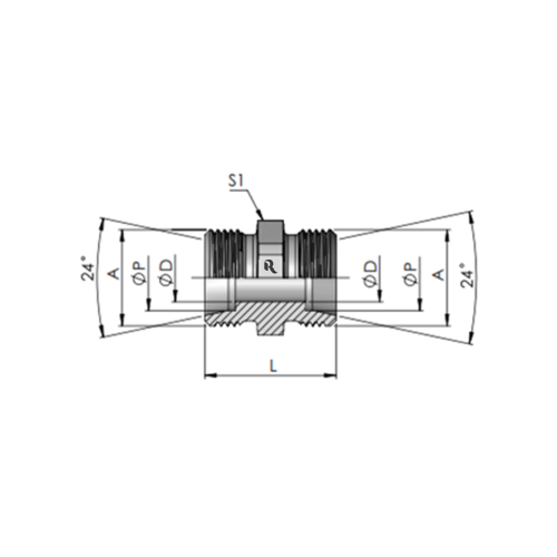 RJG-L-Straight Coupling