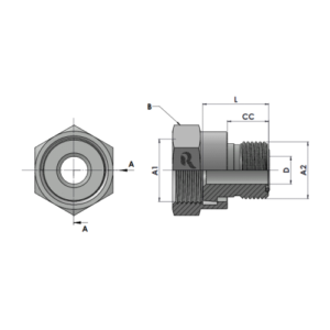 RJFS2406 FFS-MFS Tube End Reducer