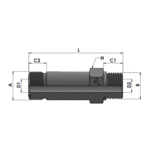 RJFS2764-00-00 Series MFS BULKHEAD MORB STRAIGHT
