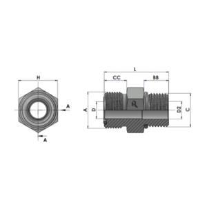 RJFS6400-00-00-O Series MFS-MORB STRAIGHT