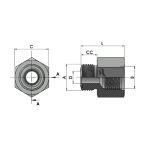 RJFS6410-00-00-O Series FORB-MFS STRAIGHT