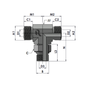 RJFS7210-00-00-00-NWO Series MFS-MFS-MMAORB TEE